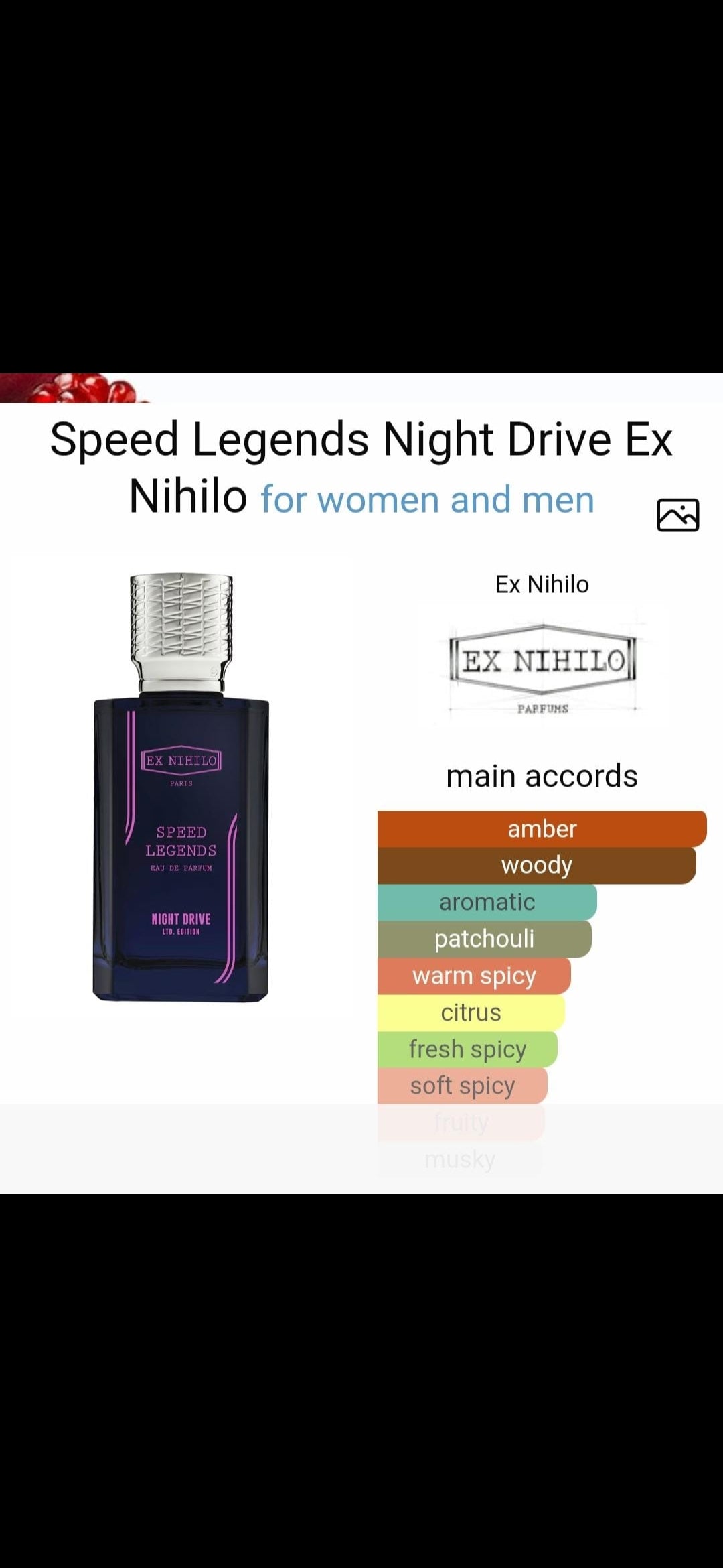 Speed Legends Night Drive Ex Nihilo for women and men
